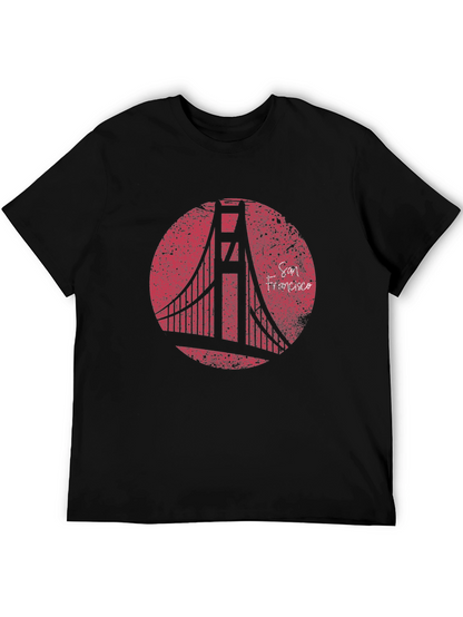 San Francisco Bridge Graphic T-Shirt - Black