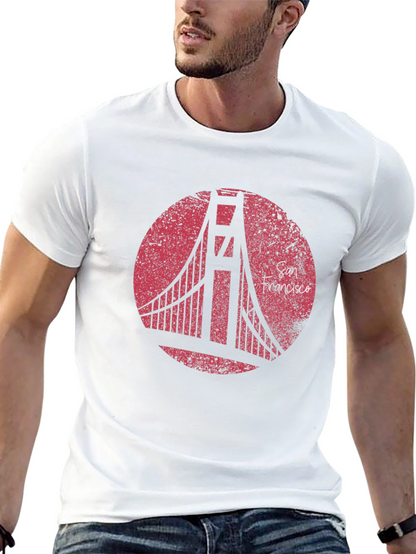 San Francisco Bridge Graphic T-Shirt - Black