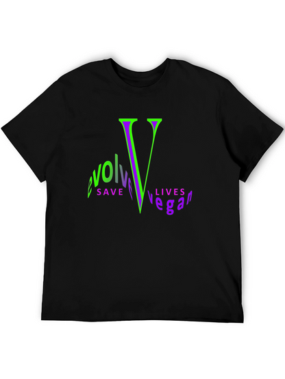 Evolve Vegan Graphic Tee - Save Lives