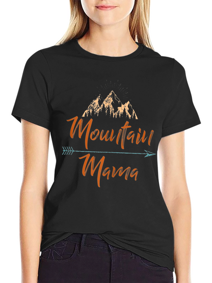 Mountain Mama Arrow Graphic Tee - Black