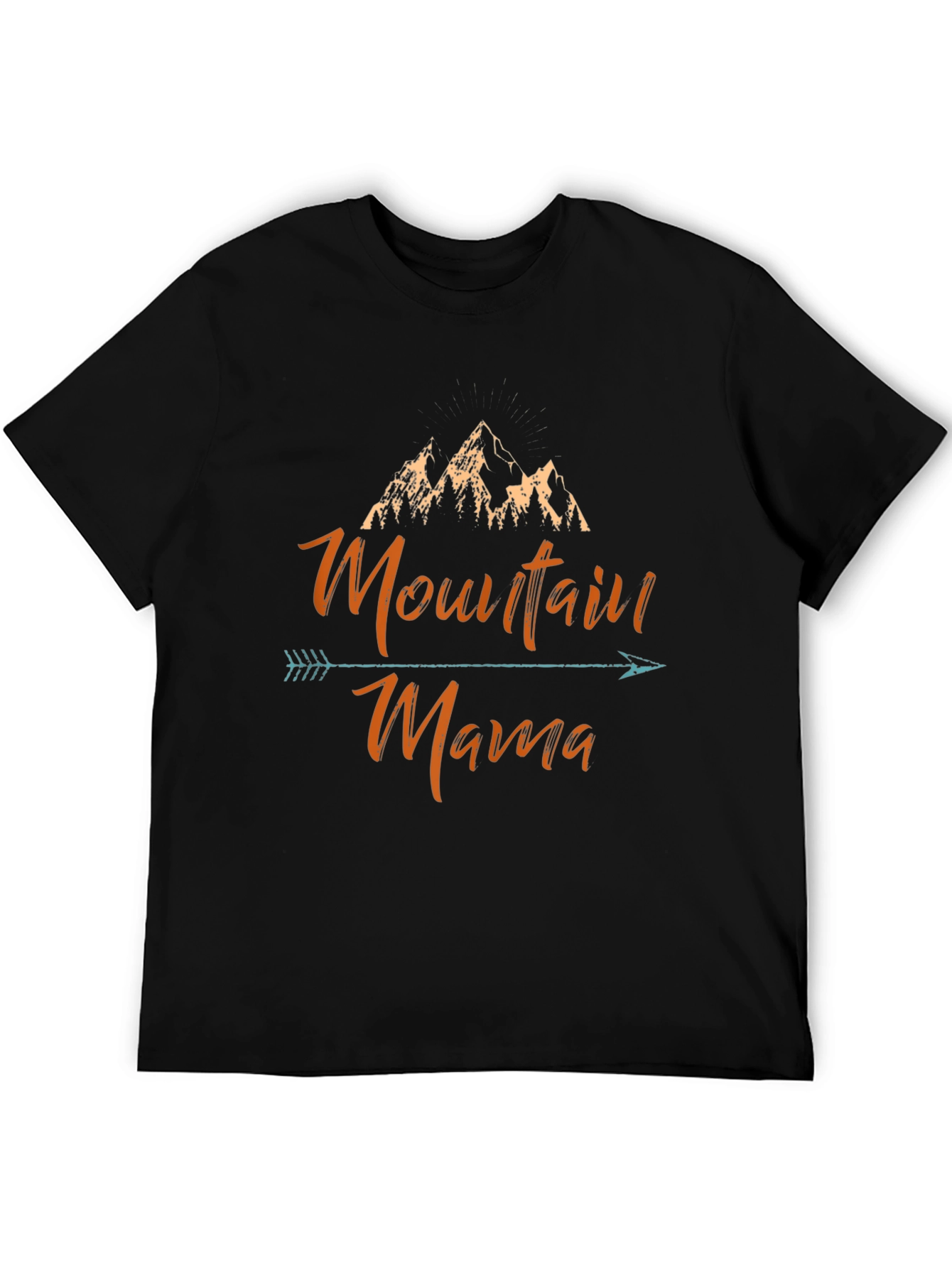 Mountain Mama Arrow Graphic Tee - Black