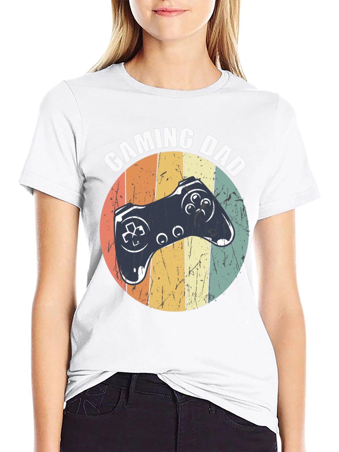 Gaming Dad T-Shirt Retro Controller Design