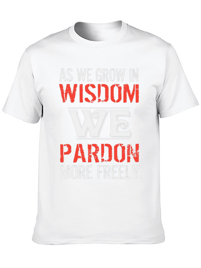 Wisdom Pardon Graphic Tee - Black