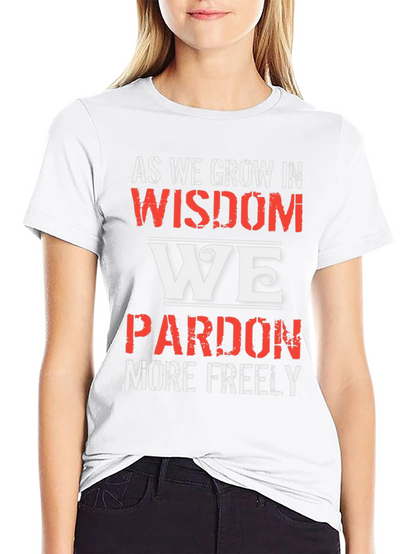 Wisdom Pardon Graphic Tee - Black