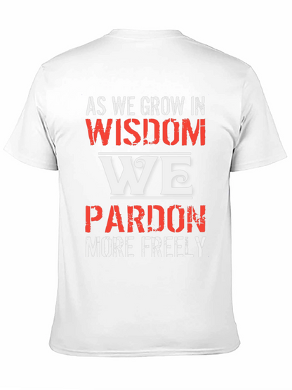 Wisdom Pardon Graphic Tee - Black