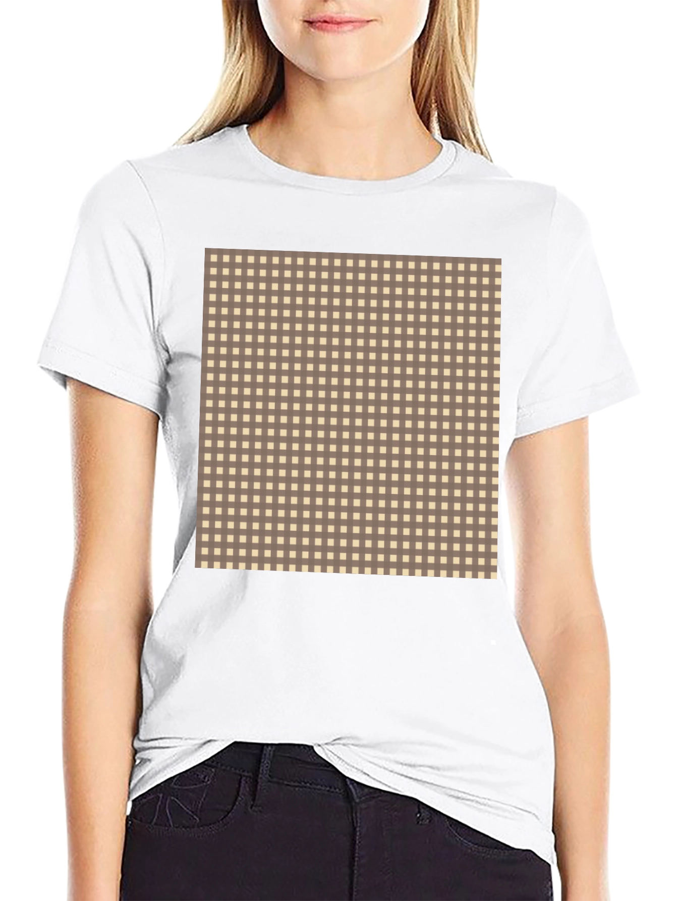 Checkered Patterned T-Shirt