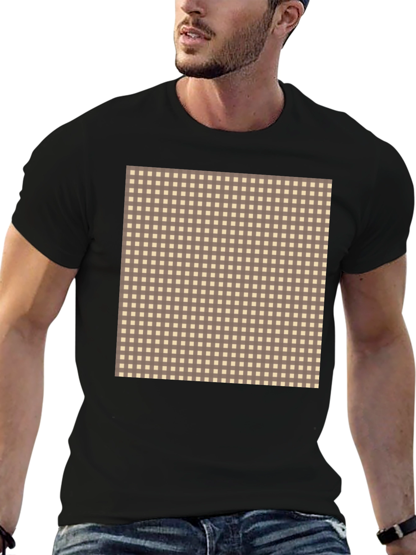 Checkered Patterned T-Shirt