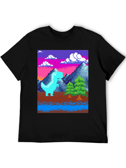 Pixel Dino T-Shirt - Retro Gaming Style