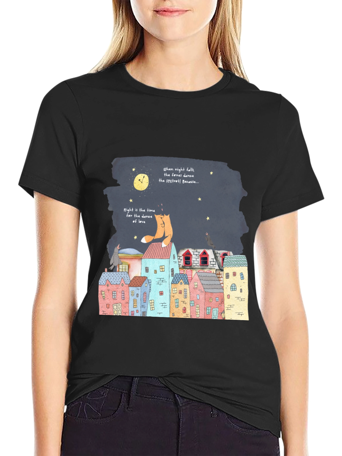 Fox Trot Graphic Tee - Midnight Dance