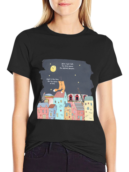 Fox Trot Graphic Tee - Midnight Dance