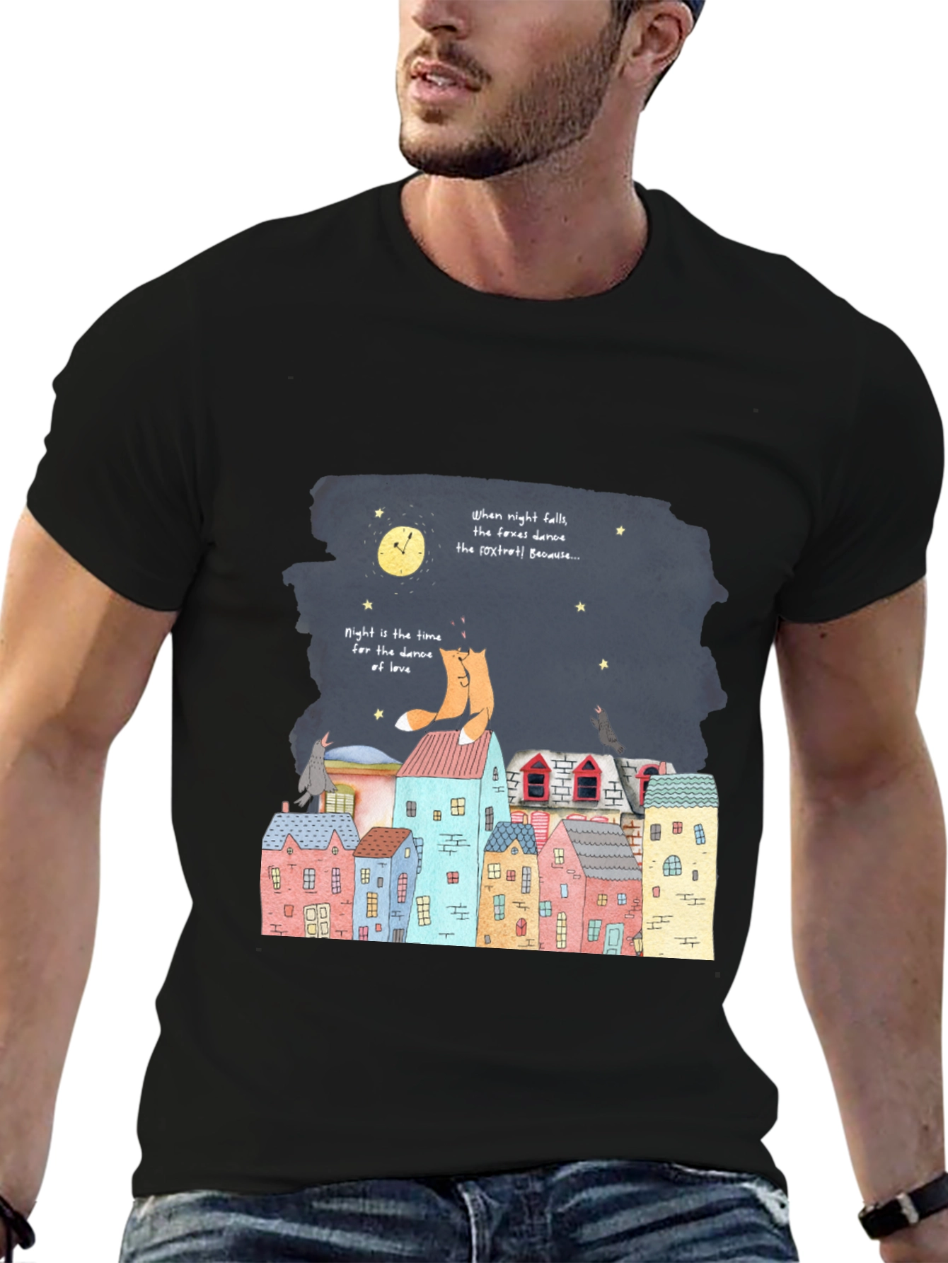 Fox Trot Graphic Tee - Midnight Dance