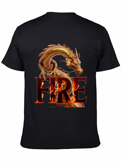 Fiery Dragon Graphic Tee - Bold and Unique Design