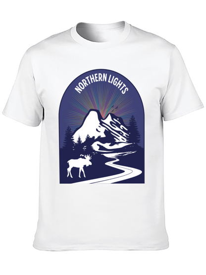 Northern Lights Moose Graphic Tee