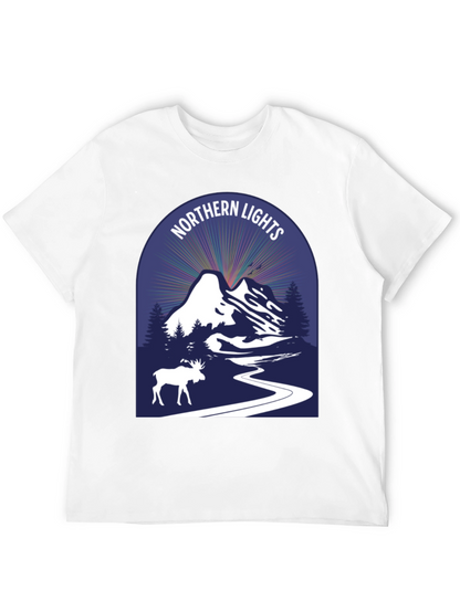 Northern Lights Moose Graphic Tee