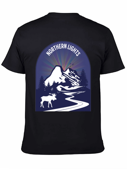 Northern Lights Moose Graphic Tee