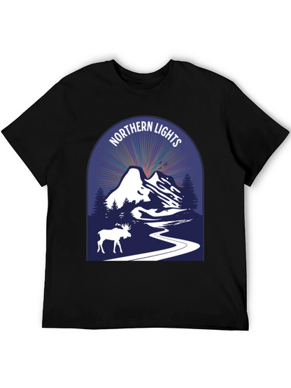 Northern Lights Moose Graphic Tee