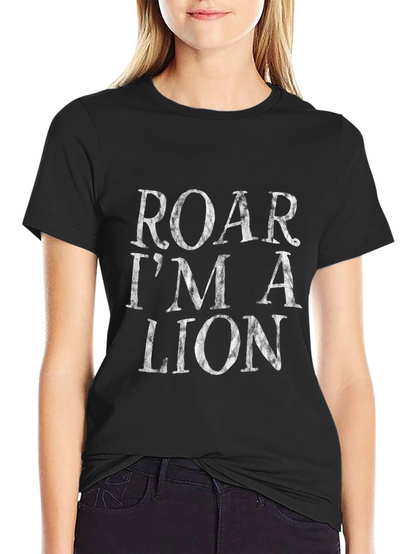 Roar Im A Lion Black T-Shirt
