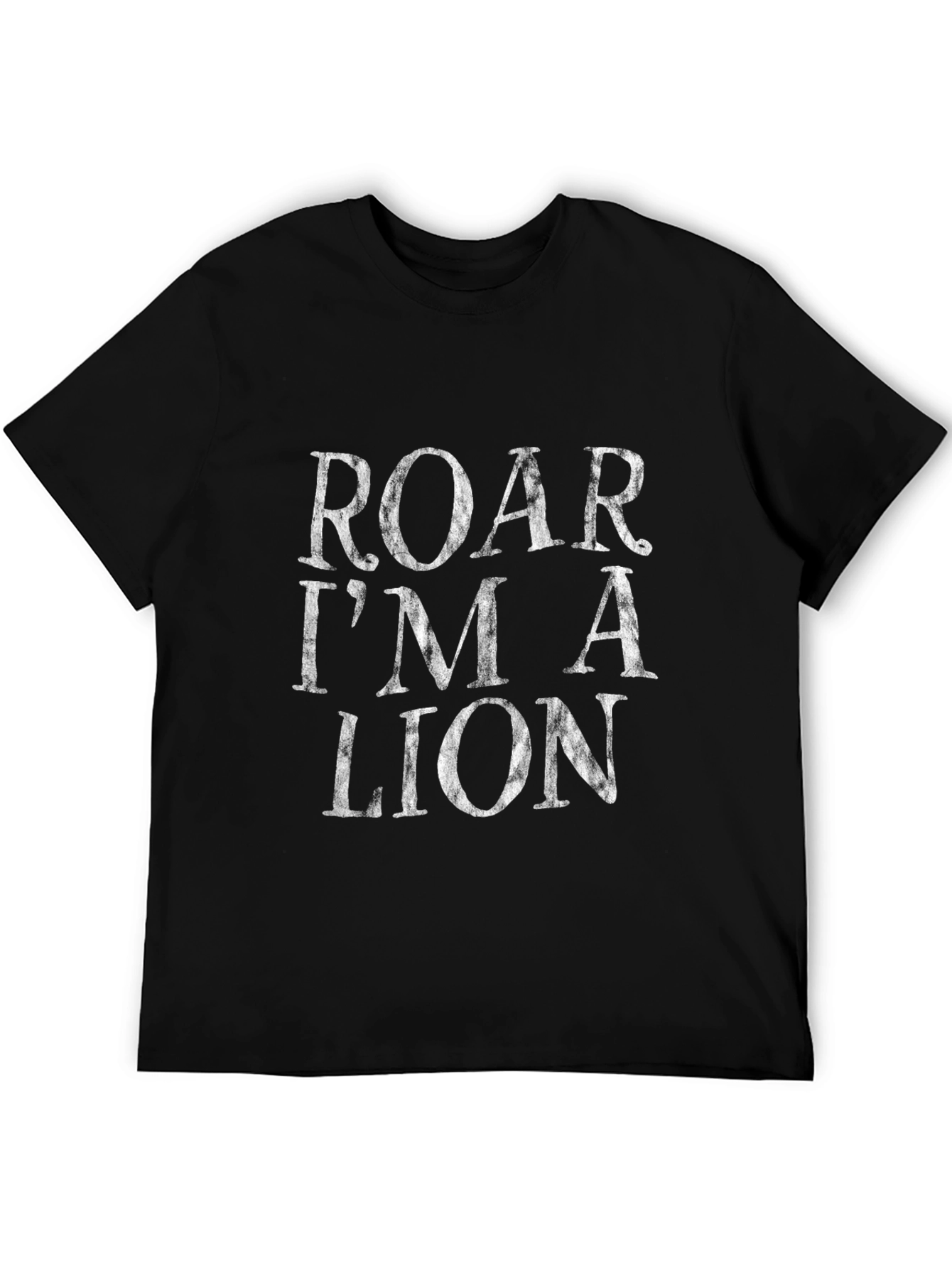 Roar Im A Lion Black T-Shirt