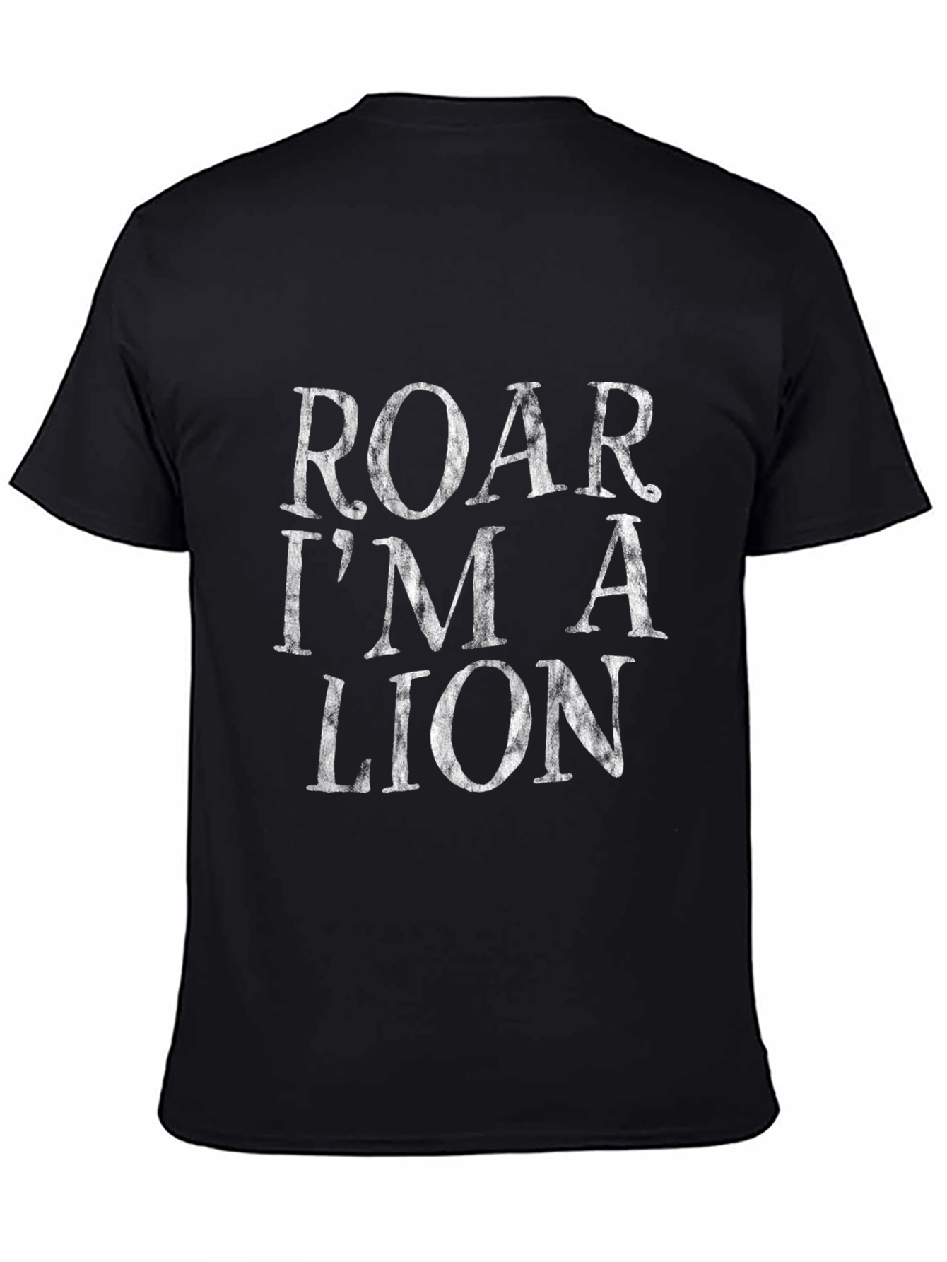 Roar Im A Lion Black T-Shirt
