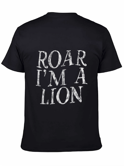 Roar Im A Lion Black T-Shirt