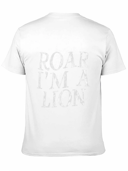 Roar Im A Lion Black T-Shirt