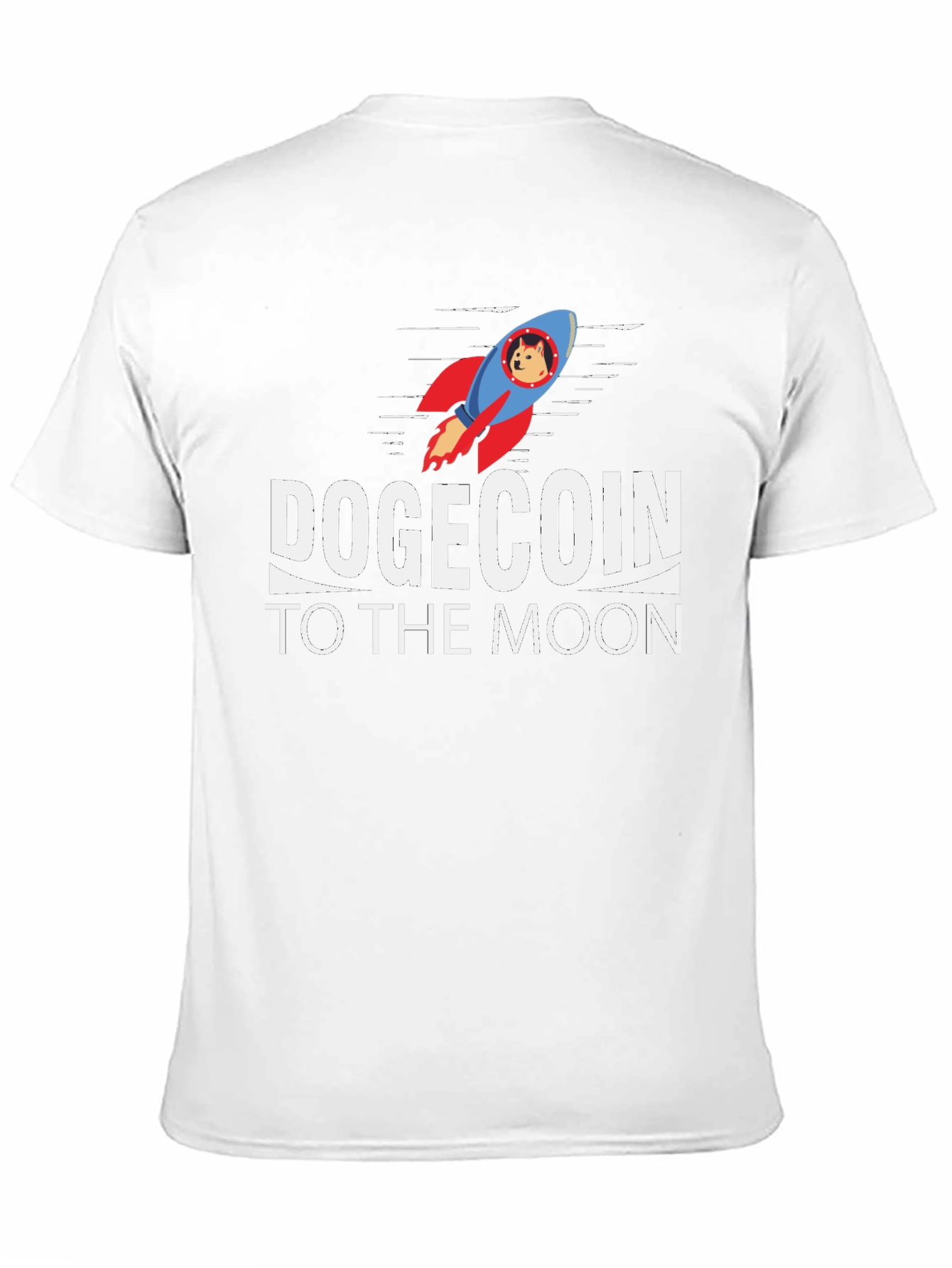 Dogecoin to the Moon Black T-Shirt