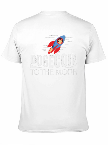 Dogecoin to the Moon Black T-Shirt
