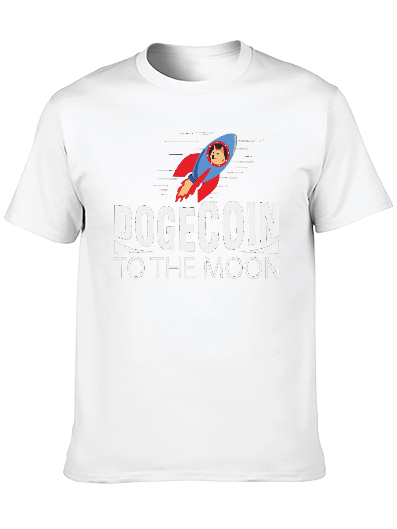Dogecoin to the Moon Black T-Shirt