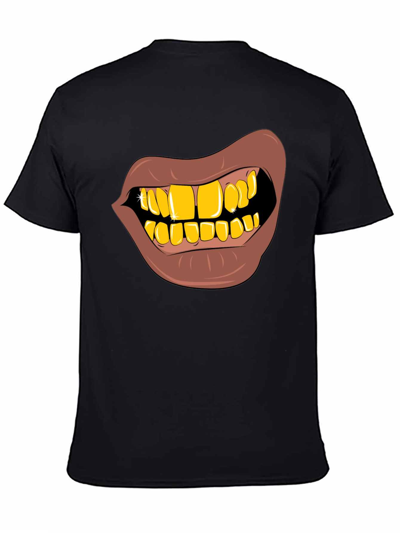 Gold Teeth Graphic T-Shirt - Novelty Style