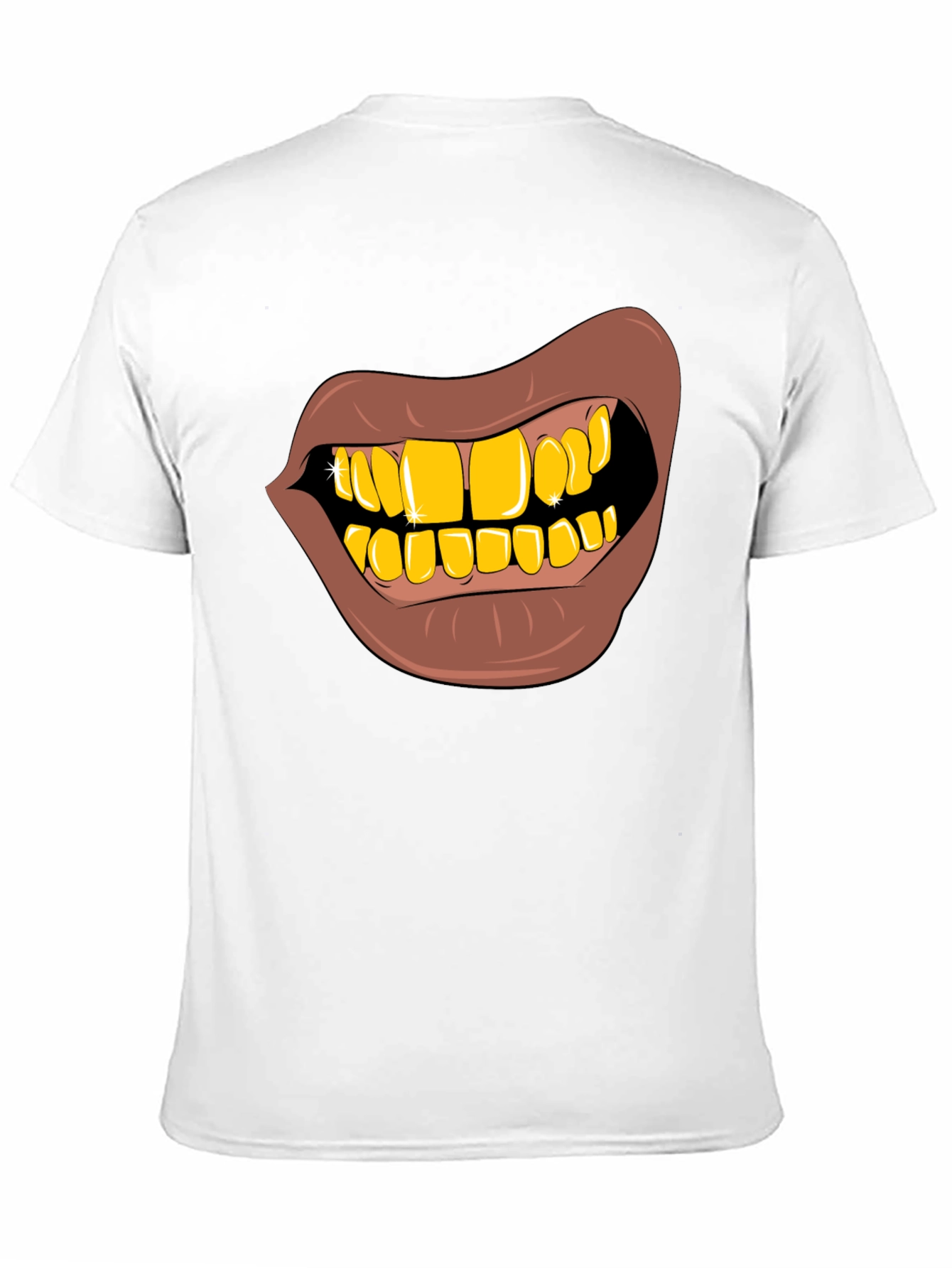 Gold Teeth Graphic T-Shirt - Novelty Style