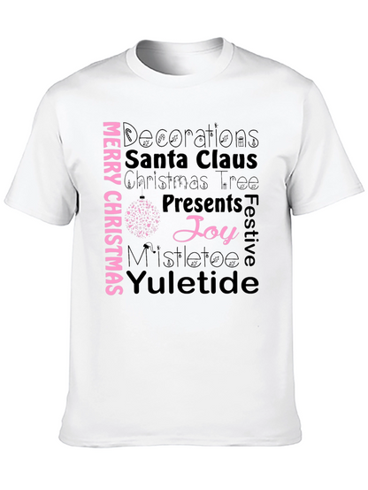 Merry Christmas T-Shirt - Holiday Word Art