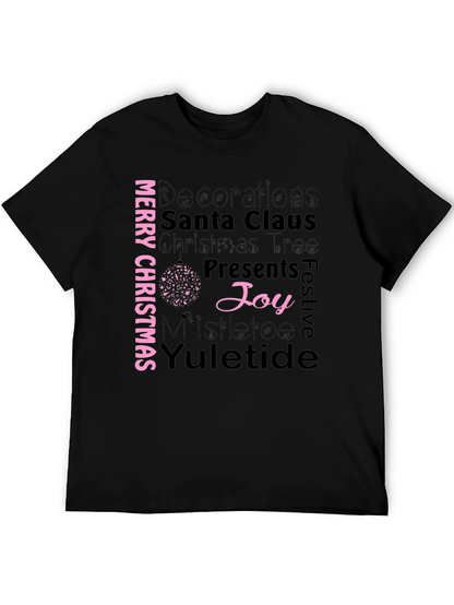 Merry Christmas T-Shirt - Holiday Word Art