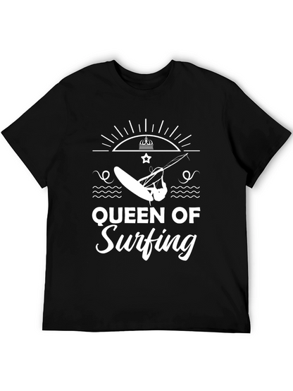 Queen of Surfing Black Graphic Tee