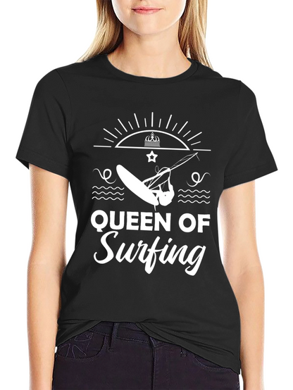 Queen of Surfing Black Graphic Tee