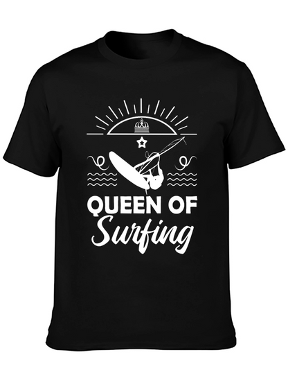 Queen of Surfing Black Graphic Tee