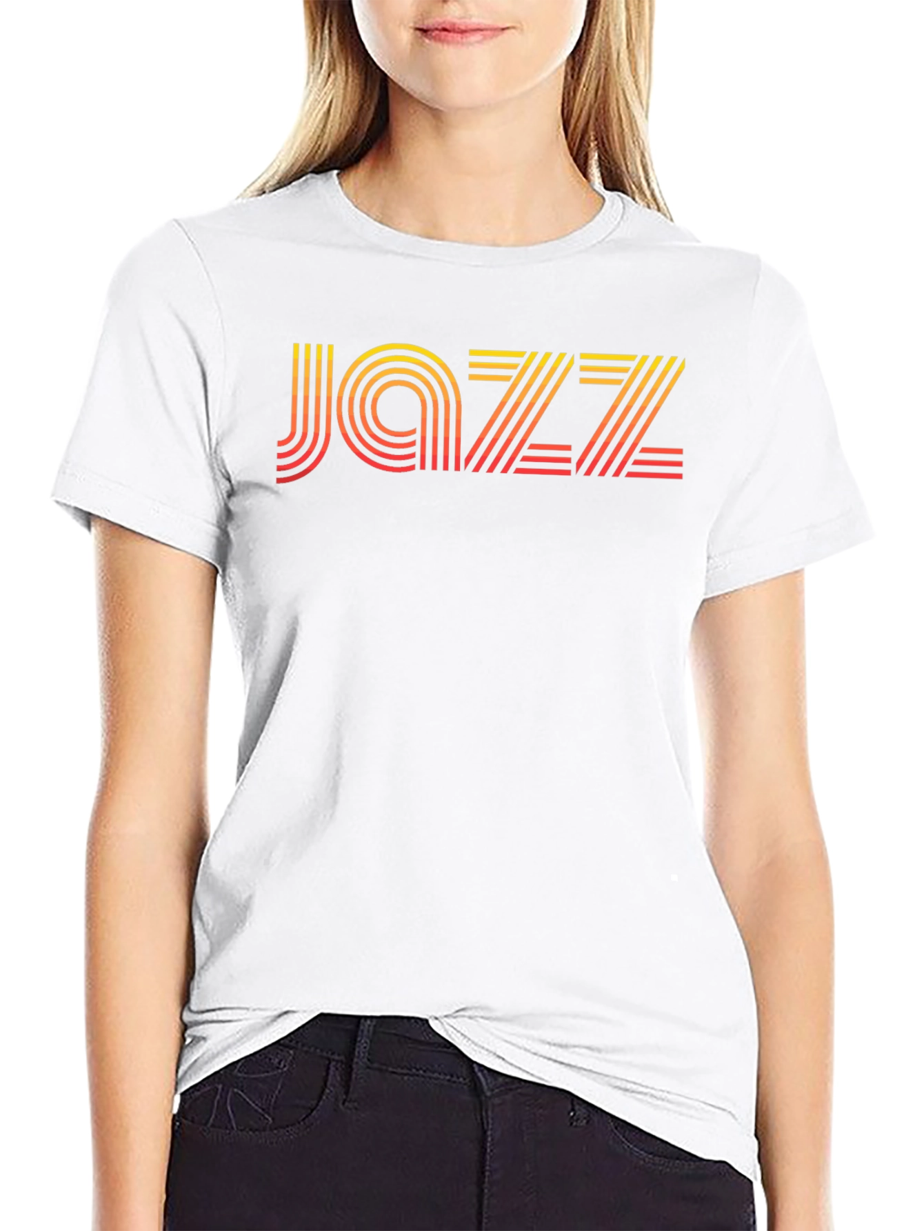 Retro Jazz Graphic T-Shirt - Black