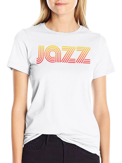Retro Jazz Graphic T-Shirt - Black