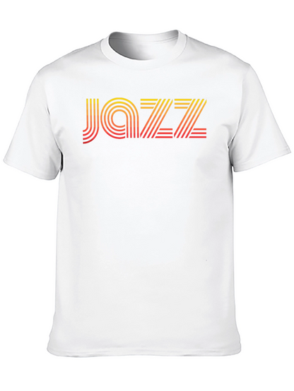 Retro Jazz Graphic T-Shirt - Black