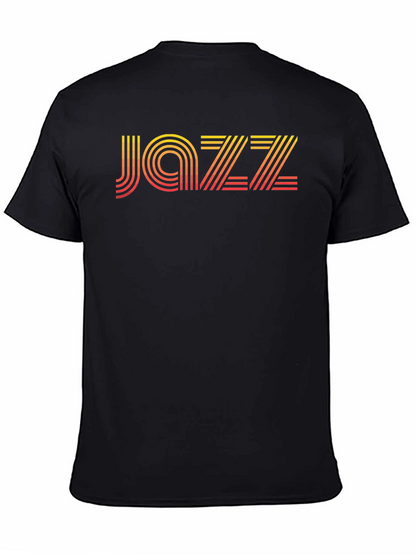 Retro Jazz Graphic T-Shirt - Black