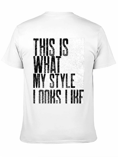 Stylish Graphic Print Mens Black T-Shirt