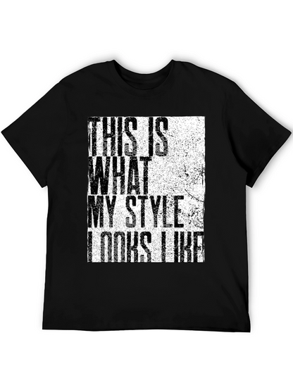 Stylish Graphic Print Mens Black T-Shirt