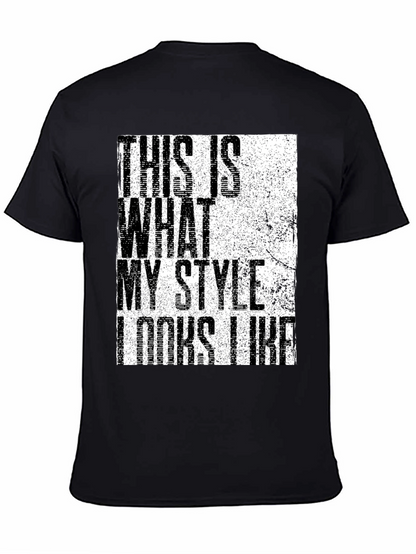 Stylish Graphic Print Mens Black T-Shirt
