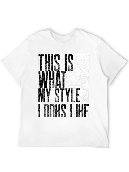 Stylish Graphic Print Mens Black T-Shirt