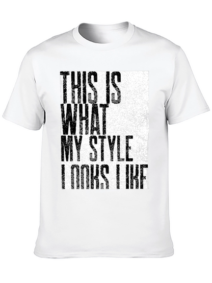 Stylish Graphic Print Mens Black T-Shirt