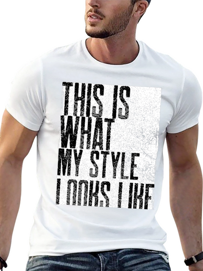 Stylish Graphic Print Mens Black T-Shirt