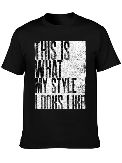 Stylish Graphic Print Mens Black T-Shirt