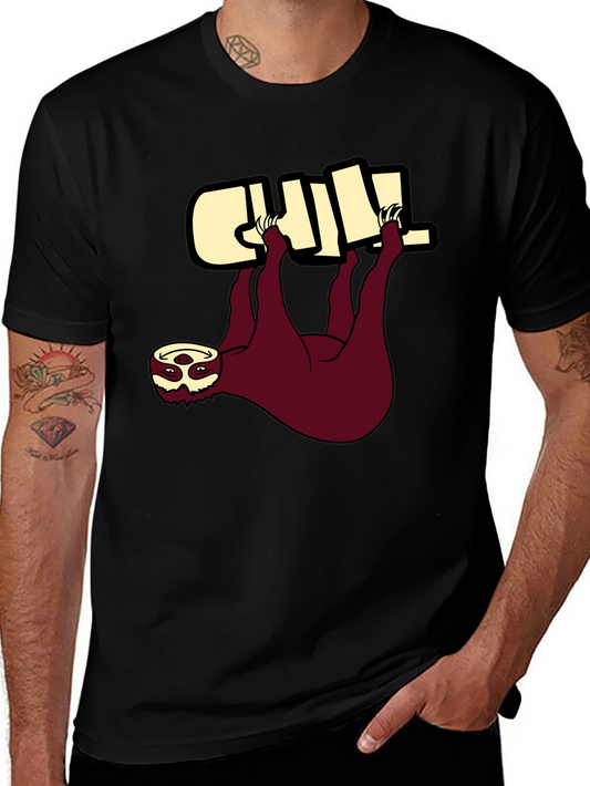 Chill Sloth Graphic Tee - Relaxed Fit
