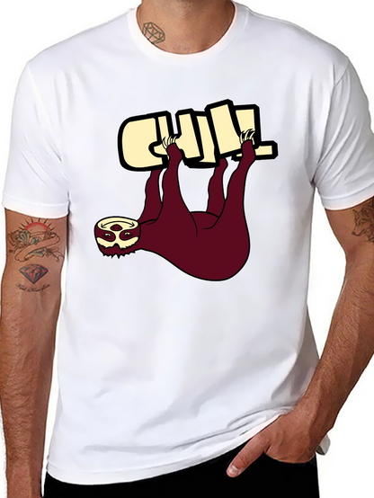 Chill Sloth Graphic Tee - Relaxed Fit