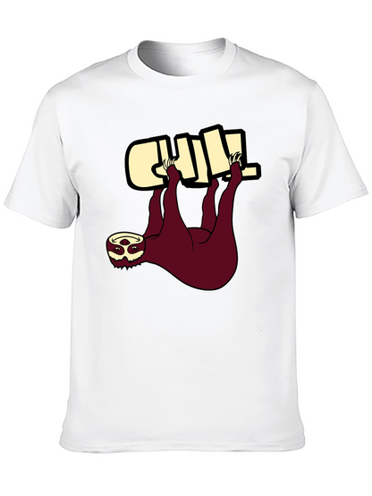 Chill Sloth Graphic Tee - Relaxed Fit