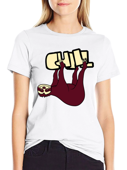 Chill Sloth Graphic Tee - Relaxed Fit